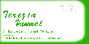 terezia hummel business card